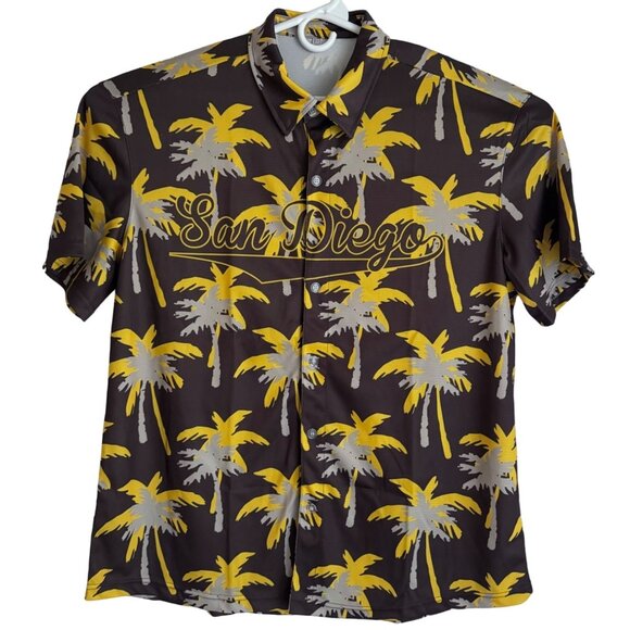 San Diego Hawaiian Shirt Mens Size 3XL Short Sleeve Button-Up XXXL SD - Picture 1 of 4